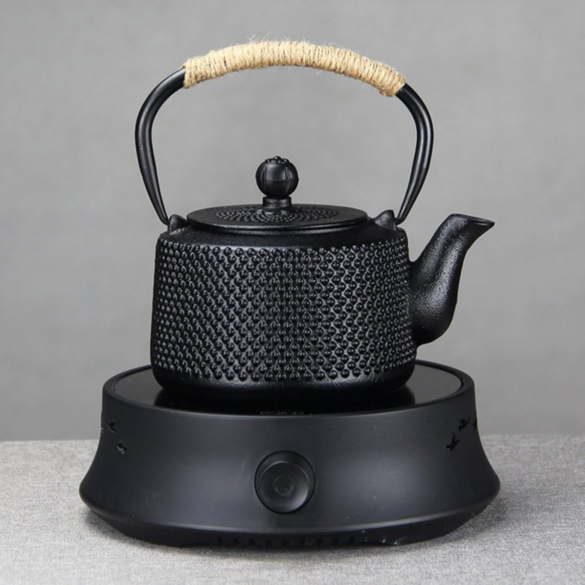 VICASKY Tetera de Hierro Fundido Japonesa de 900ml Infusor para Hojas Sueltas, Diseño Clásico Retro, Tamaño Pequeño, Adecuado para Oficinas y Hoteles