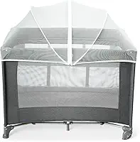 MaxiBaby Berço Portátil Infantil Cercado 0-15kg Lazy Grafite
