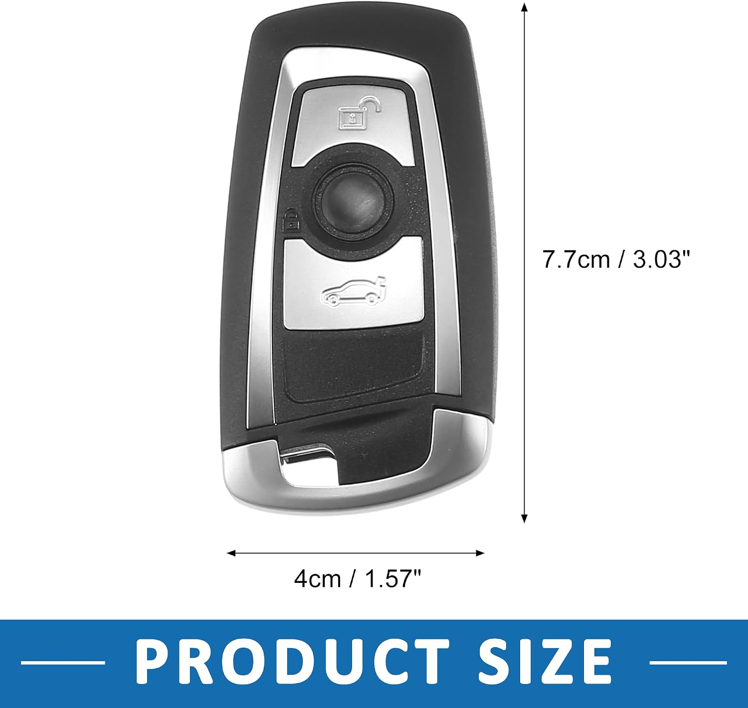 Keyless Entry Remote KR55WK49863 3 Buttons Key Fob for BMW 520i 2014-2016