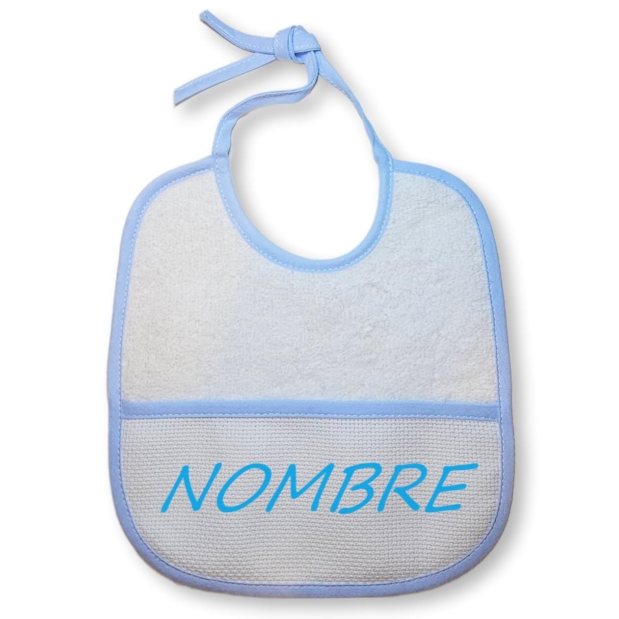 Genérico TetebyNoa - Cesta Regalo Personalizado para Bebe Recien Nacido, Set de Chupetero Personalizado - Babero Personalizado - Muselina Grande de Algodón y Accesorios. (Chupetero Corona) — view 5