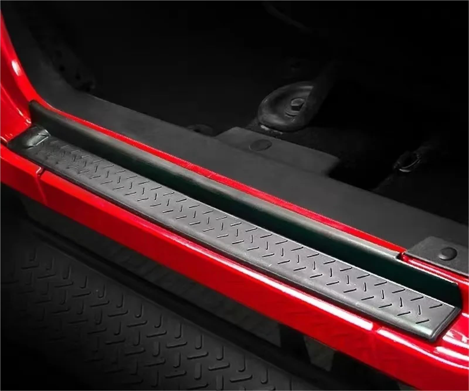 auto stopień drzwiowy Listwa progowa, osłona progu, osłona pedału, dekoracyjna osłona, pasuje do Jeepa, pasuje do Wranglera JK 2007-2017 ABS(4Door ABS)