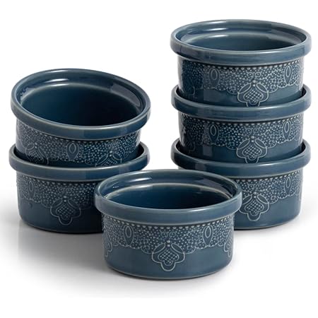 Petit Ramequin Lot De 4 Ramequins à Soufflé Allant Au Four, 170 Ml, Pour Crème Brûlée Creme Brulee - 12