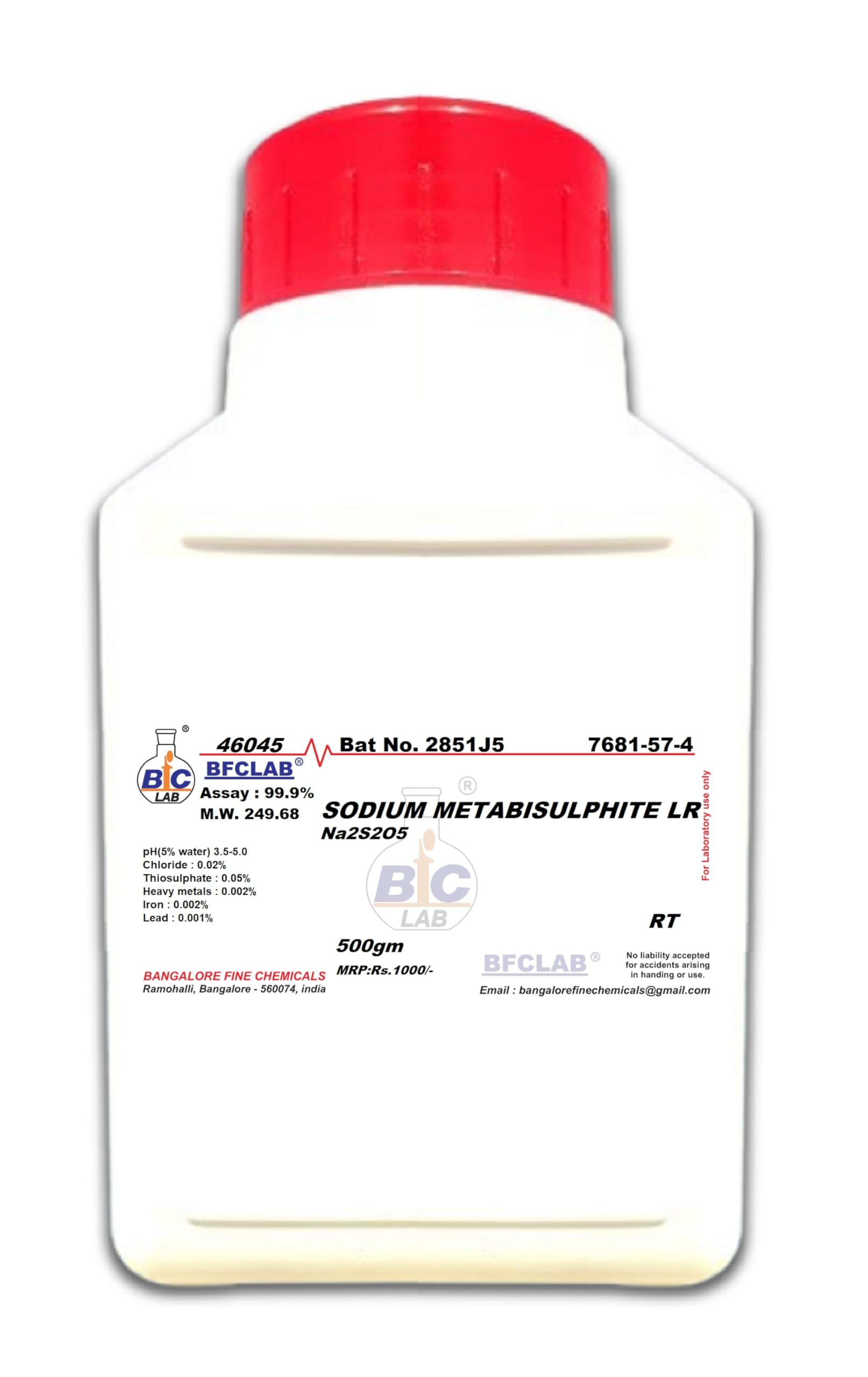 SODIUM METABISULPHITE LR - 500gm-picture-19