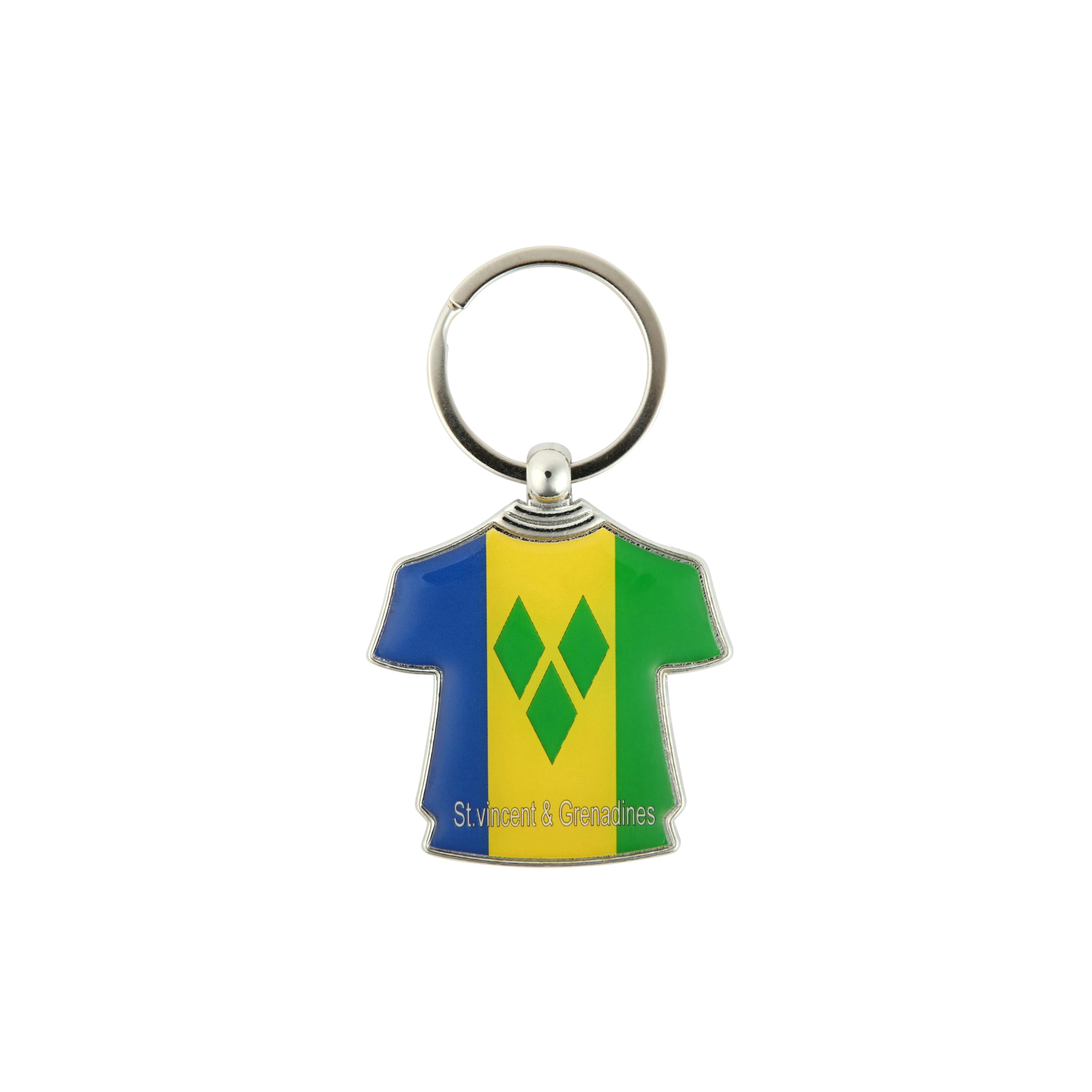 SandT Collection Caribbean Keychain Souvenir, St. Vincent & the Grenadines T-shirt, S