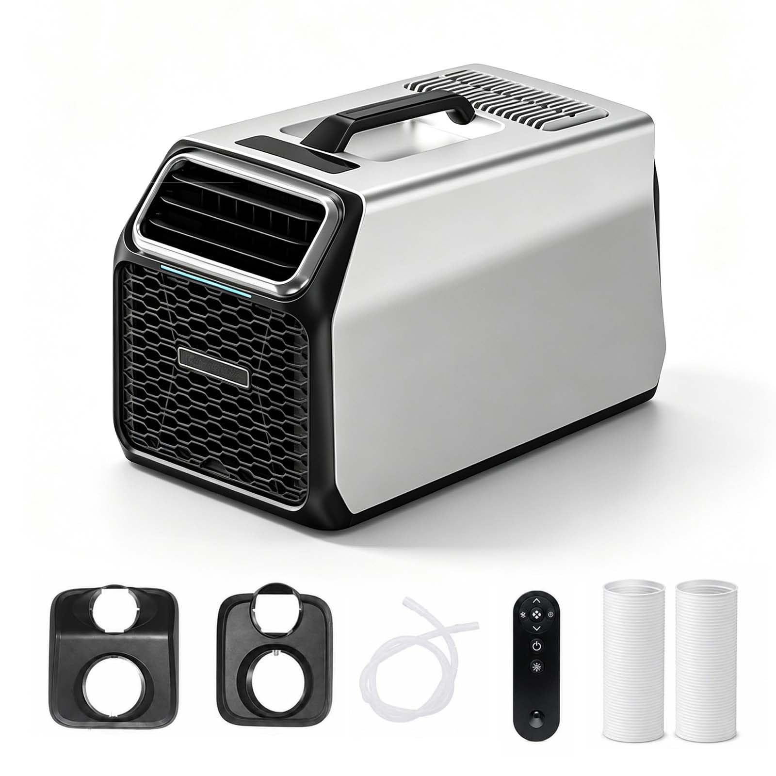 QFGain Cooling Only Portable AC for Tent, 2729BTU Cools 108sq ft, 24V DC Off-Grid 800W