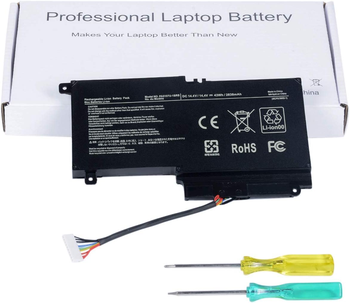 CSEXCEL PA5107U-1BRS Laptop Battery Compatible with Satellite L55-A5284 P55t-A5116 P55t-a P50-b P50 P50-A L55t L55 L50-A L50 P55-A5200 S55t-A5389 S55t-A5337 S55t-A5202 S55-A5295