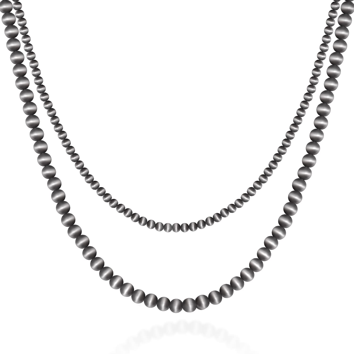 Navajo Pearl Necklace Western Pearl Layered Necklaces Western Jewelry for Women Black Beaded Choker Necklace Trendy Boho Country Concert Outfits