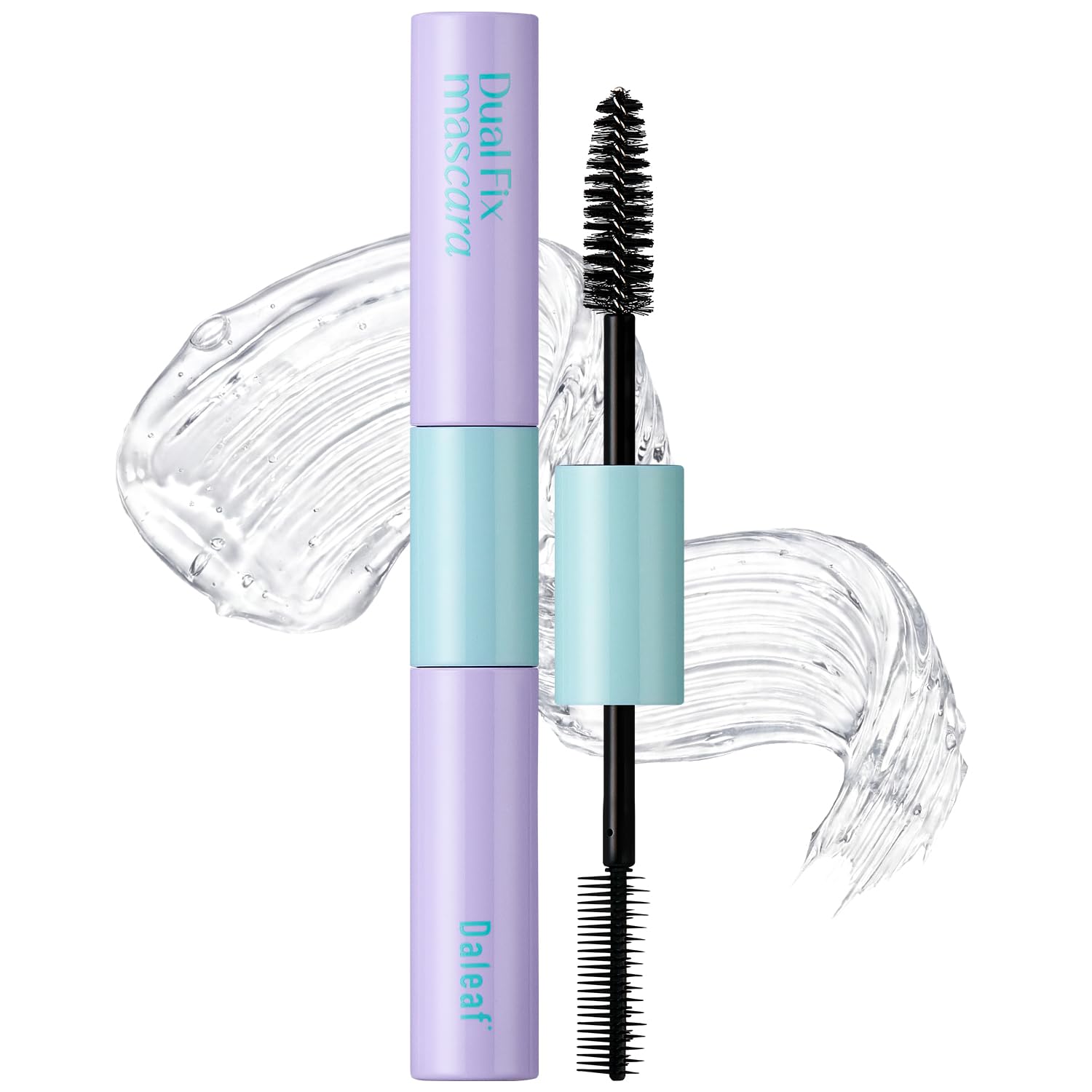 DALEAF Glam Dual Fix Hair Mascara Oil 0.34 oz | 2-in-1 Flyaway Tamer & Nourishing Hair Oil | Precision Mascara Wand for Messy Edges and Stray Hair, Travel-Size