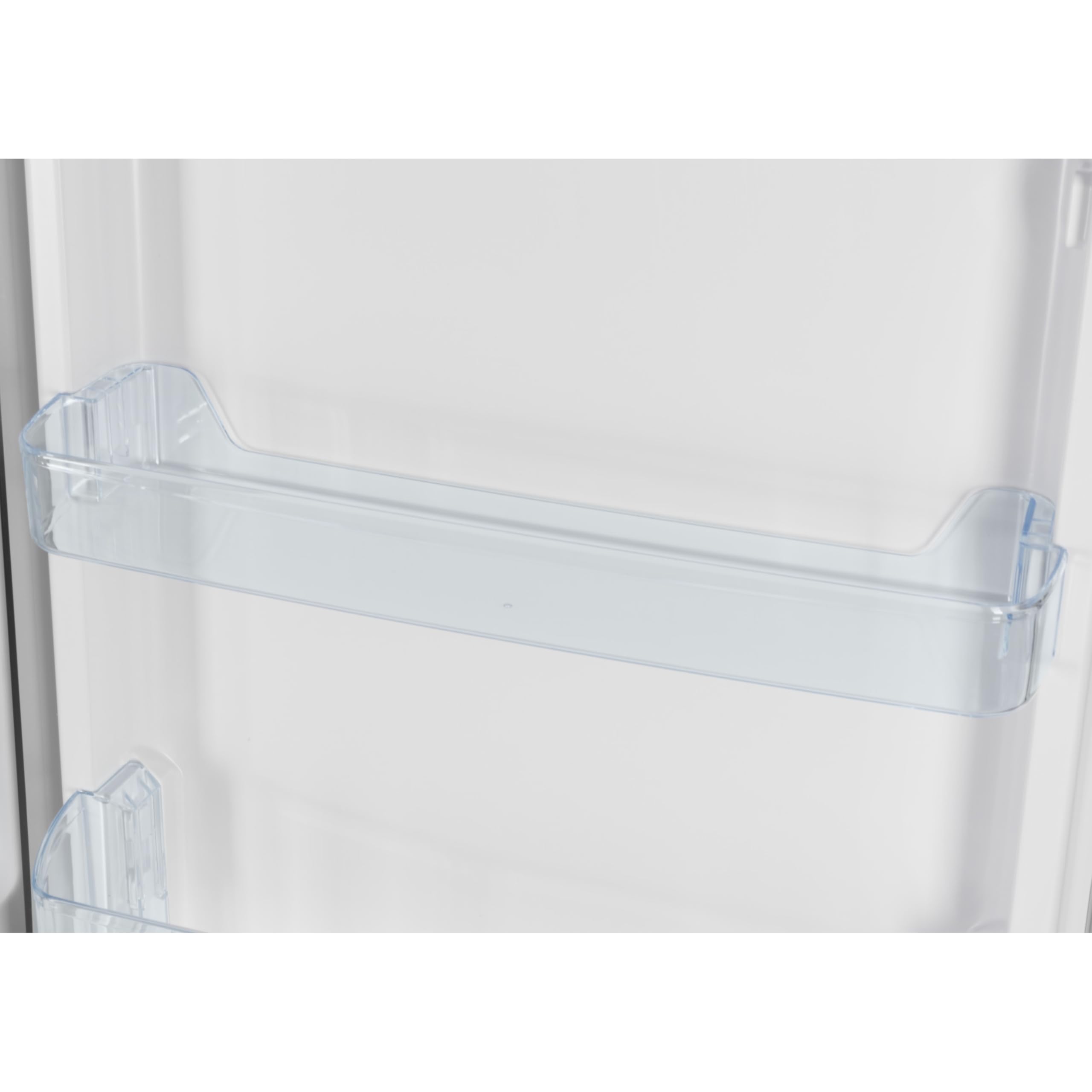Amica Kühl-Gefrierkombination freistehend 157L FrostControl 144x47,4x49,5 cm LED‑Beleuchtung Elektronische Steuerung Kuehlschrank AKG 3846 S - Schwarz Edelstahloptik
