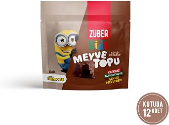 Z ber Kidz S tl  Kakaolu Meyve Topu 42g x 12 Adet