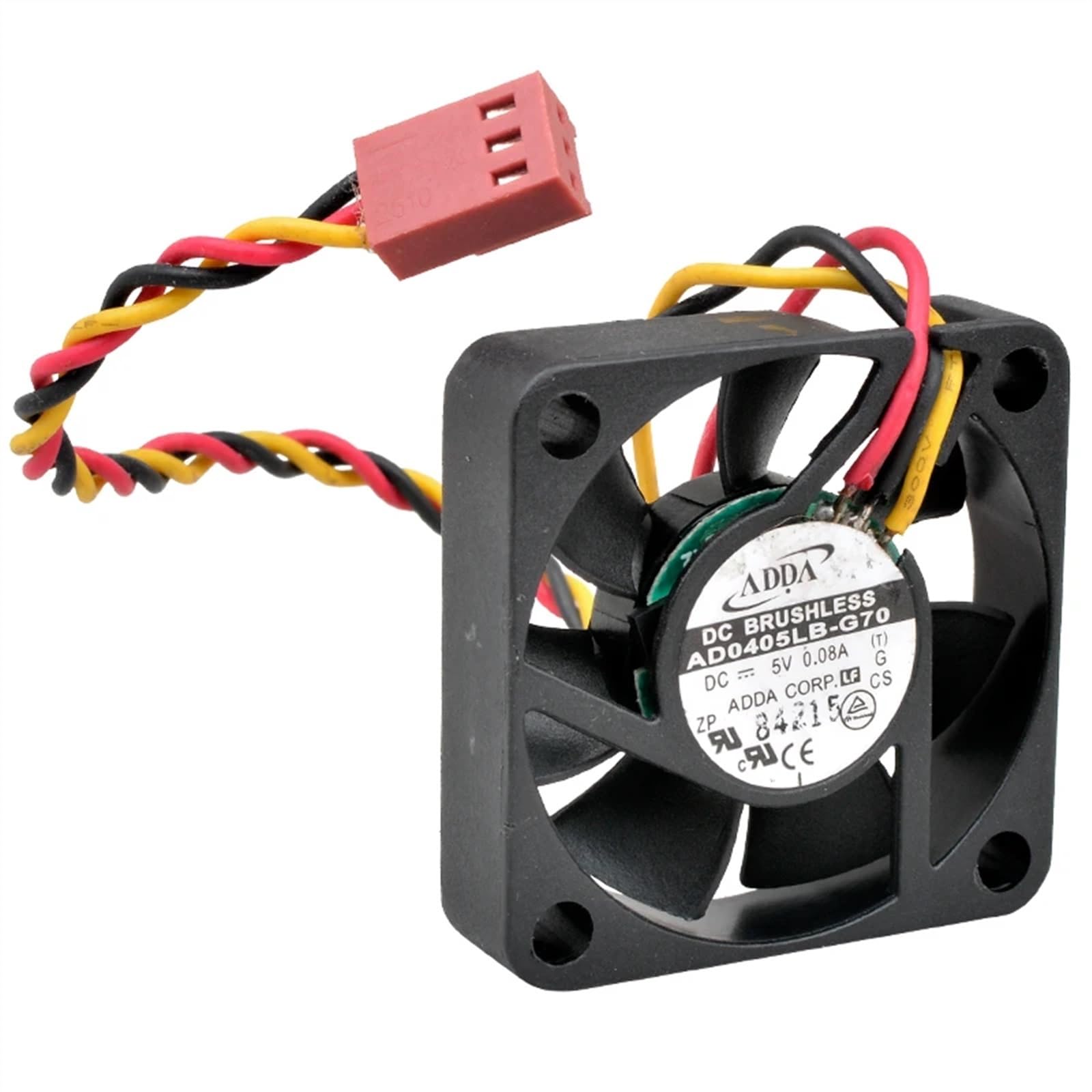 FCARUMIQP AD0405LB-G70 4cm 40mm Fan 40x40x10mm DC5V 0.08A 3 Lines Double Ball Bearing Cooling for Small case Power Supply