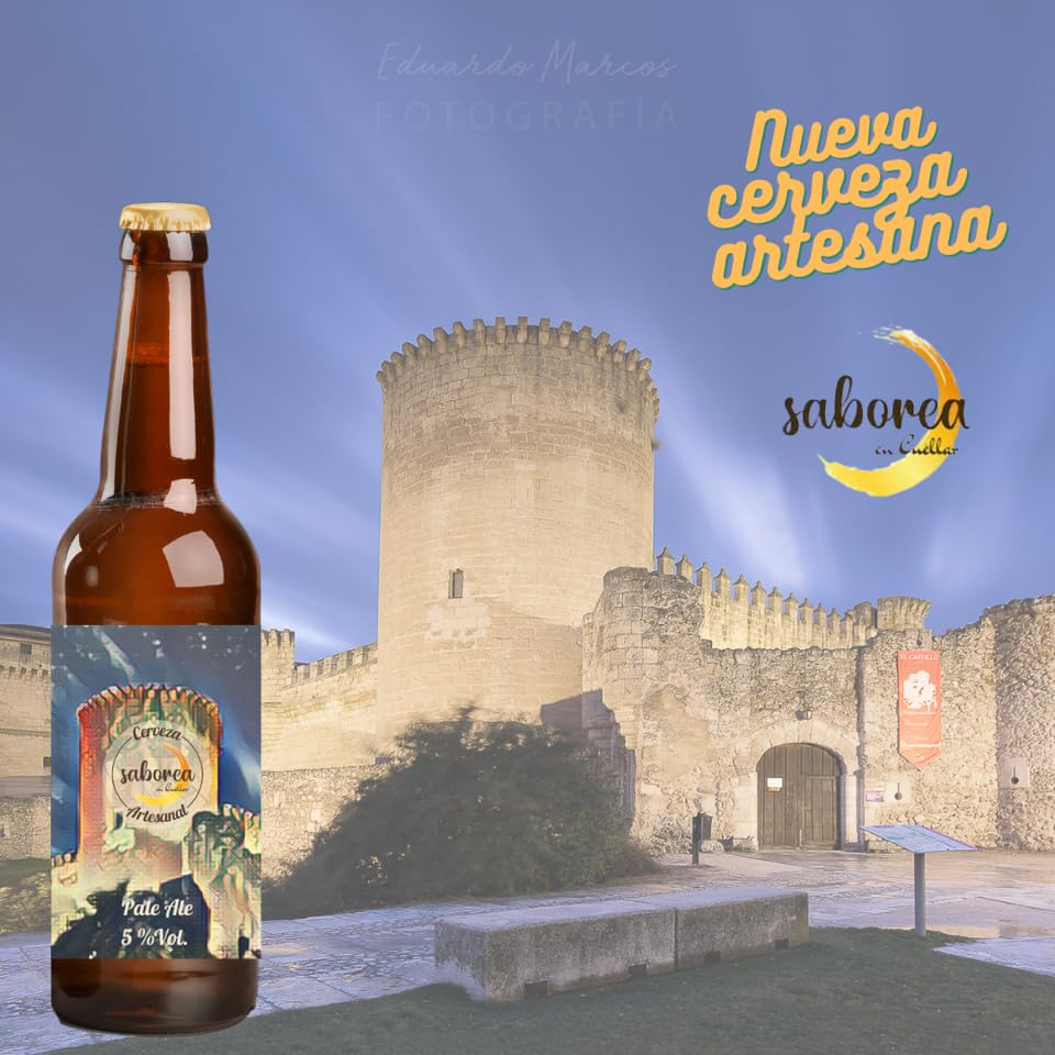 Saborea en Cuéllar. Cerveza artesanal elaborada en Segovia con ingredientes naturales. Perfecta para disfrutar y un regalo original.