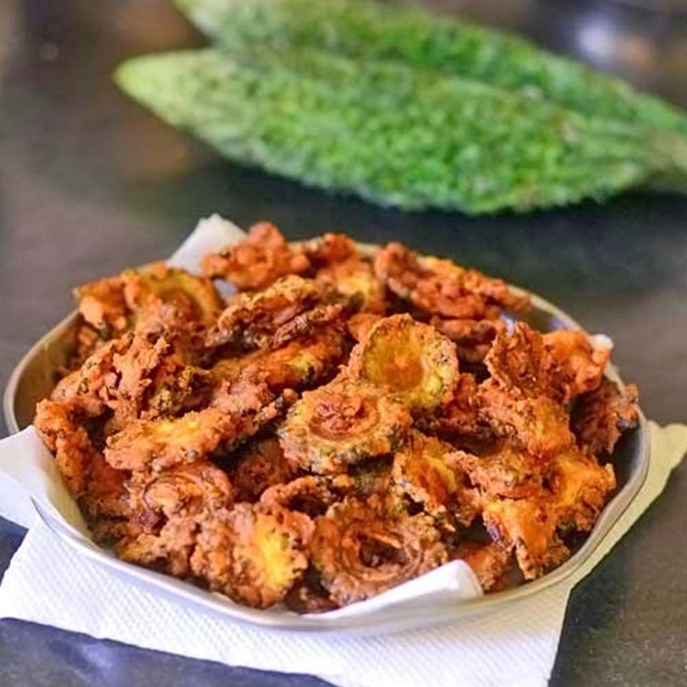 Sitara Foods Bitter Gourd Chips Karela Chips Crunchy Healthy Diabetic Snack 1000 Grams Pack-image-15