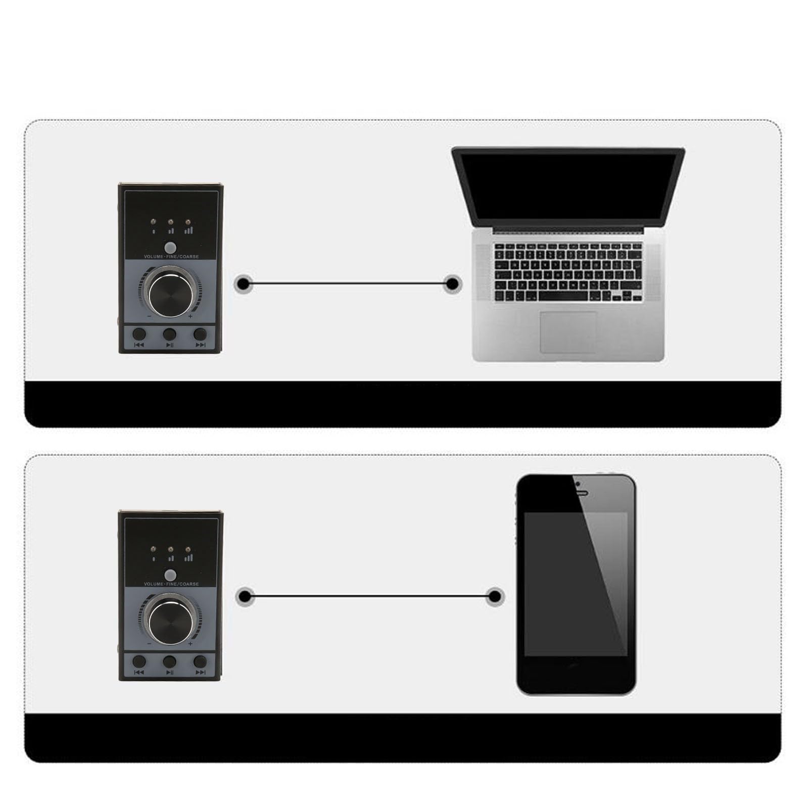Bouton De Contrôle Volume USB Pour PC - Rotatif 360°, Touche Muet, LED - Plug & Play - Compatible Windows/Mac