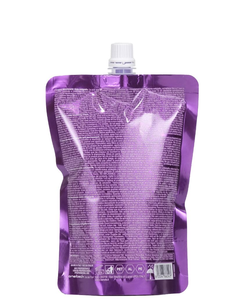 Fanola No Yellow Crema Decolorante Viola Antigiallo 500gr