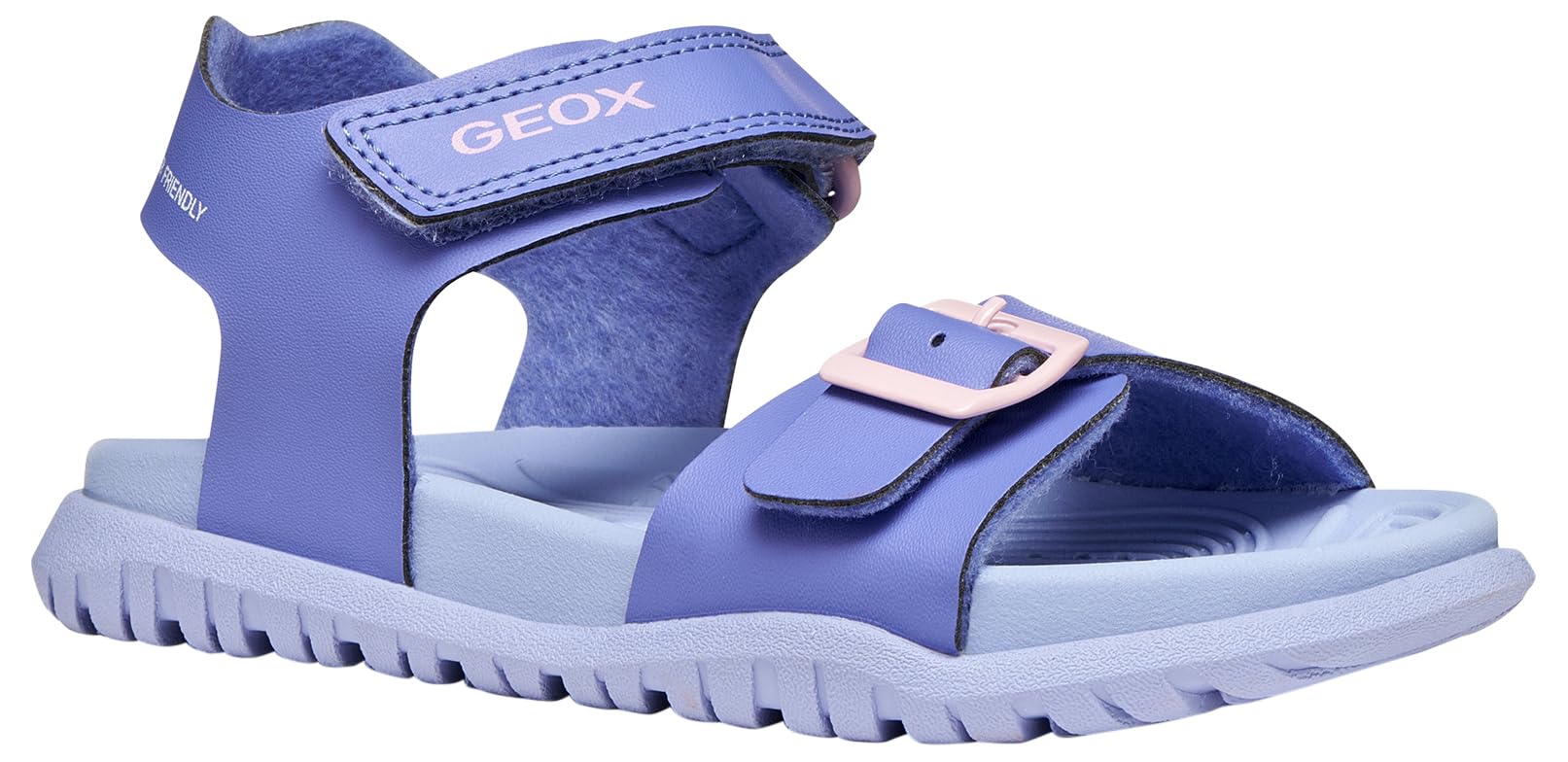 Geox J FUSBETTO GI Sandal, DK Lilac/Pink, 27 EU
