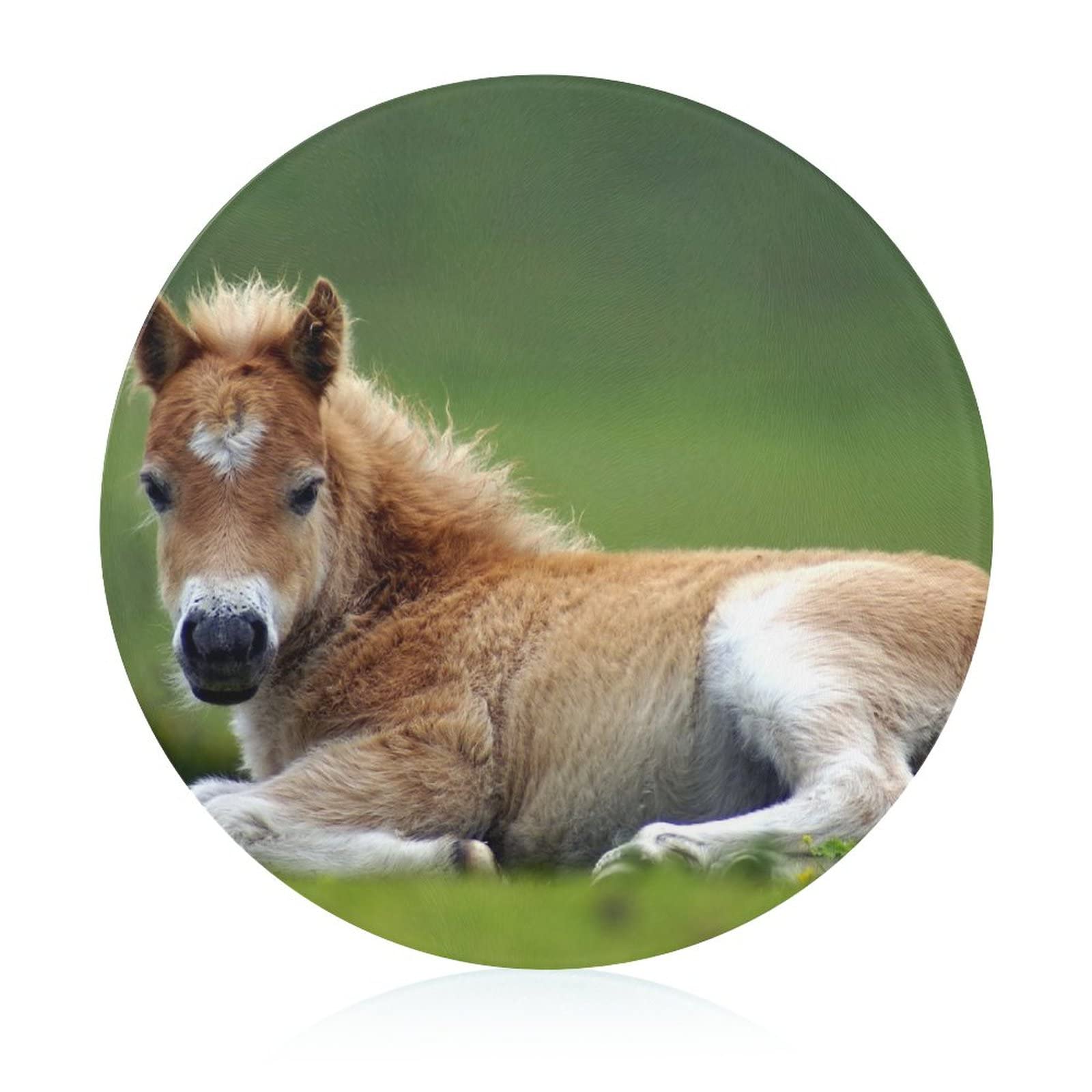 Planche à découper Cheval Brun de cuisine pour fruits et légumes 20 cm