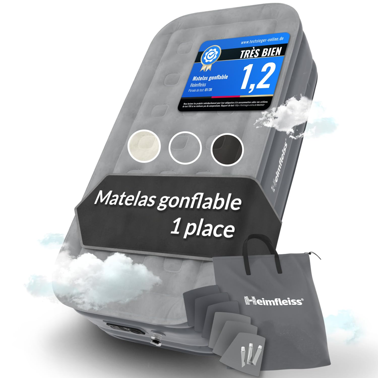 Heimfleiss 4068196005496 - Matelas gonflable 1 place