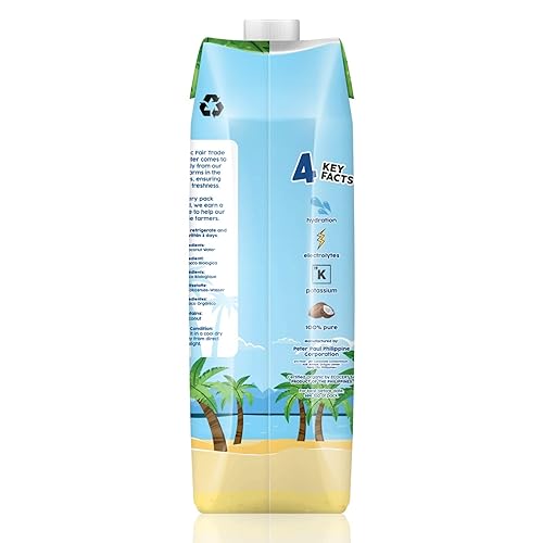 Miniatura 3 de Coco Road Agua de coco orgánica y de comercio justo, 1 litro, paquete de 6