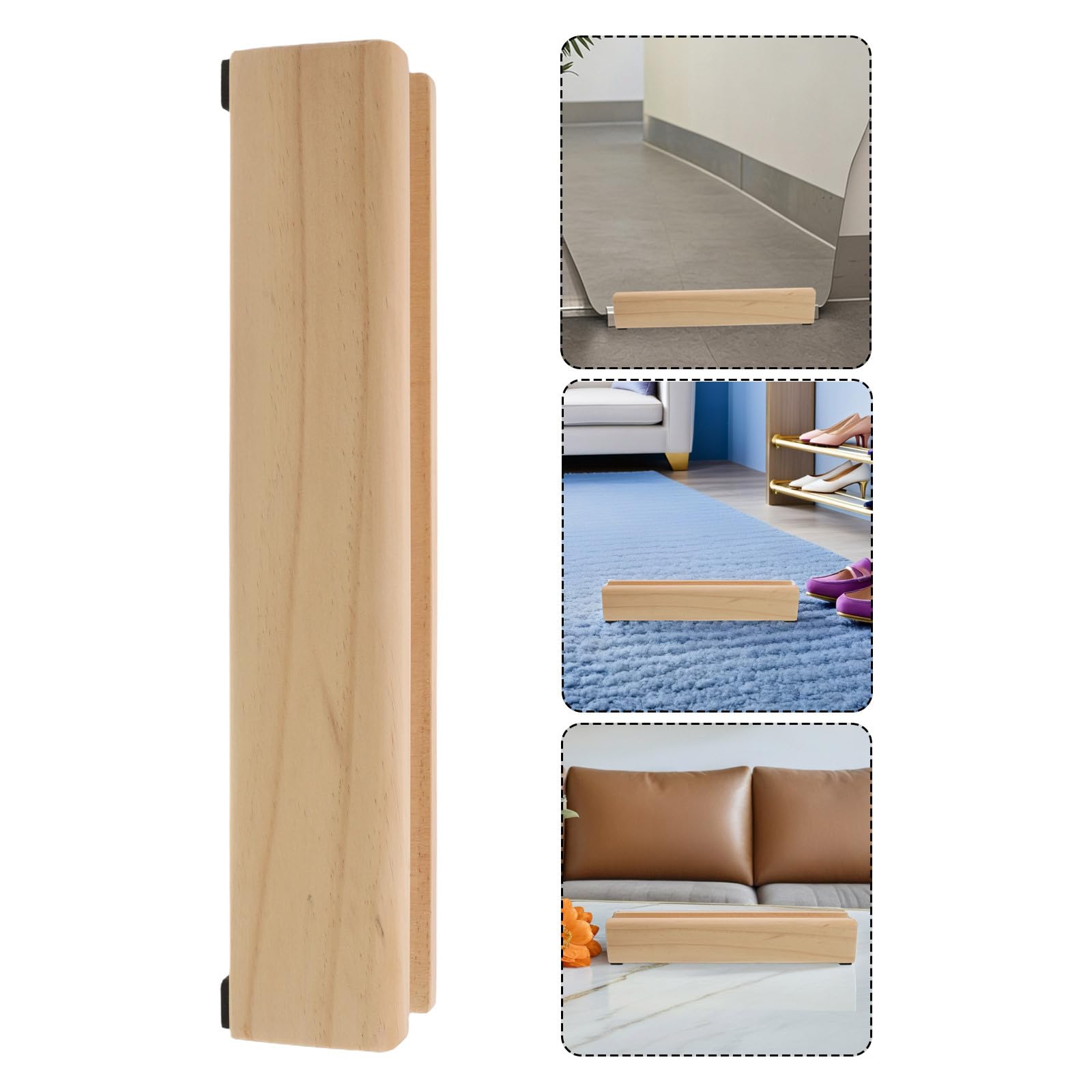 SOIMISS Holzfuß für Ganzkörperspiegel mit 40cm Basis, rutschfest