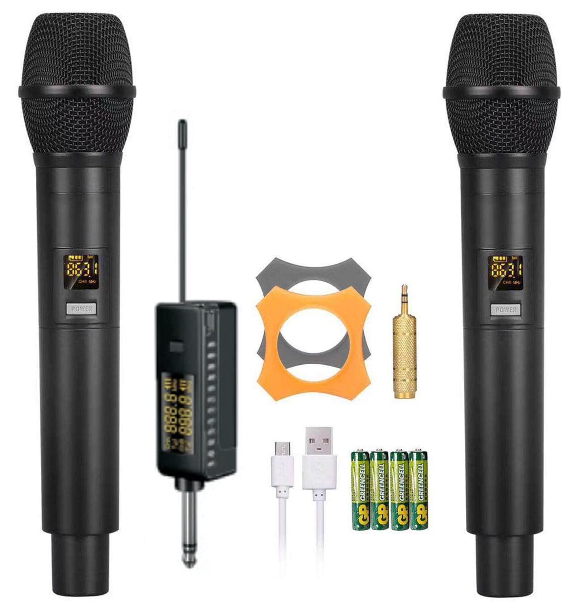 E-Lektron UHF doppel Funkmikrofon Satz mit Ansteck-Empfänger (U-2)