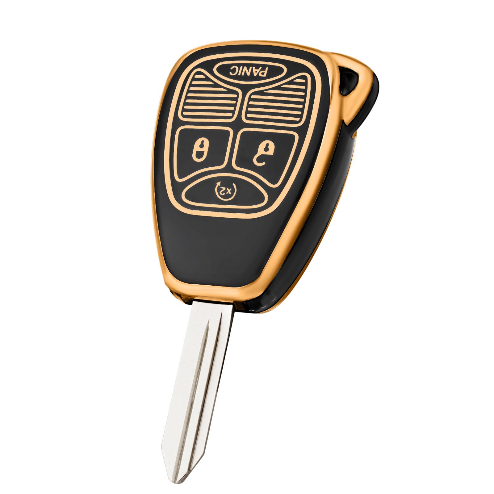 Carcasa de llave Jeep Patriot acabado TPU premium elegante 8