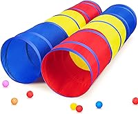 Vista 14 de PigPigPen Túnel de juego para niños pequeños, tienda de campaña desplegable para bebés o perros, juguetes para interiores y exteriores para conjunto