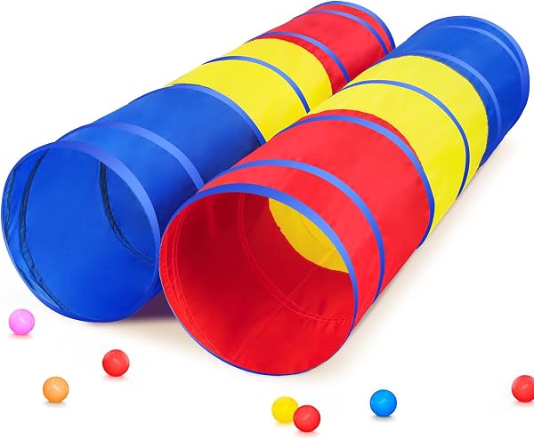PigPigPen Kids Tunnel for Toddlers,Pop Up Play Tunnel Tent for Babies or Dogs, Indoor & Outdoor Toys for Kids Backyard P