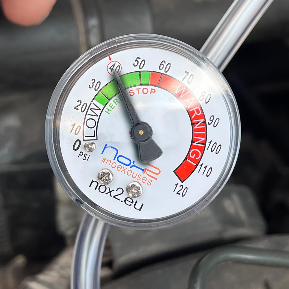 HOBBY, sustituto r134a, Sellador, refrigerante para aire acondicionado de automóviles, equivalente a 660 g, 1 lata, 3 en 1, 235g, con Manguera integrada con manómetro y Adaptador
