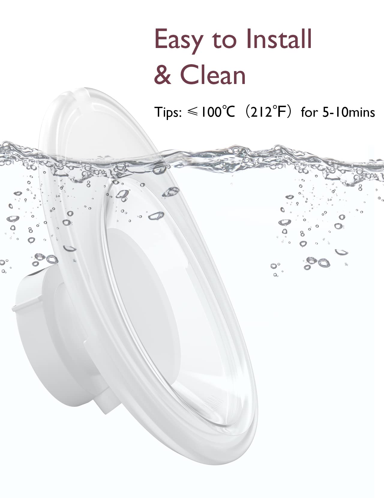 Momcozy Double-Sealed Flange 27mm Compatible with Momcozy M5 Breast Pump. Original M5 Breast Pump Replacement Accessories, 1PC (27mm)