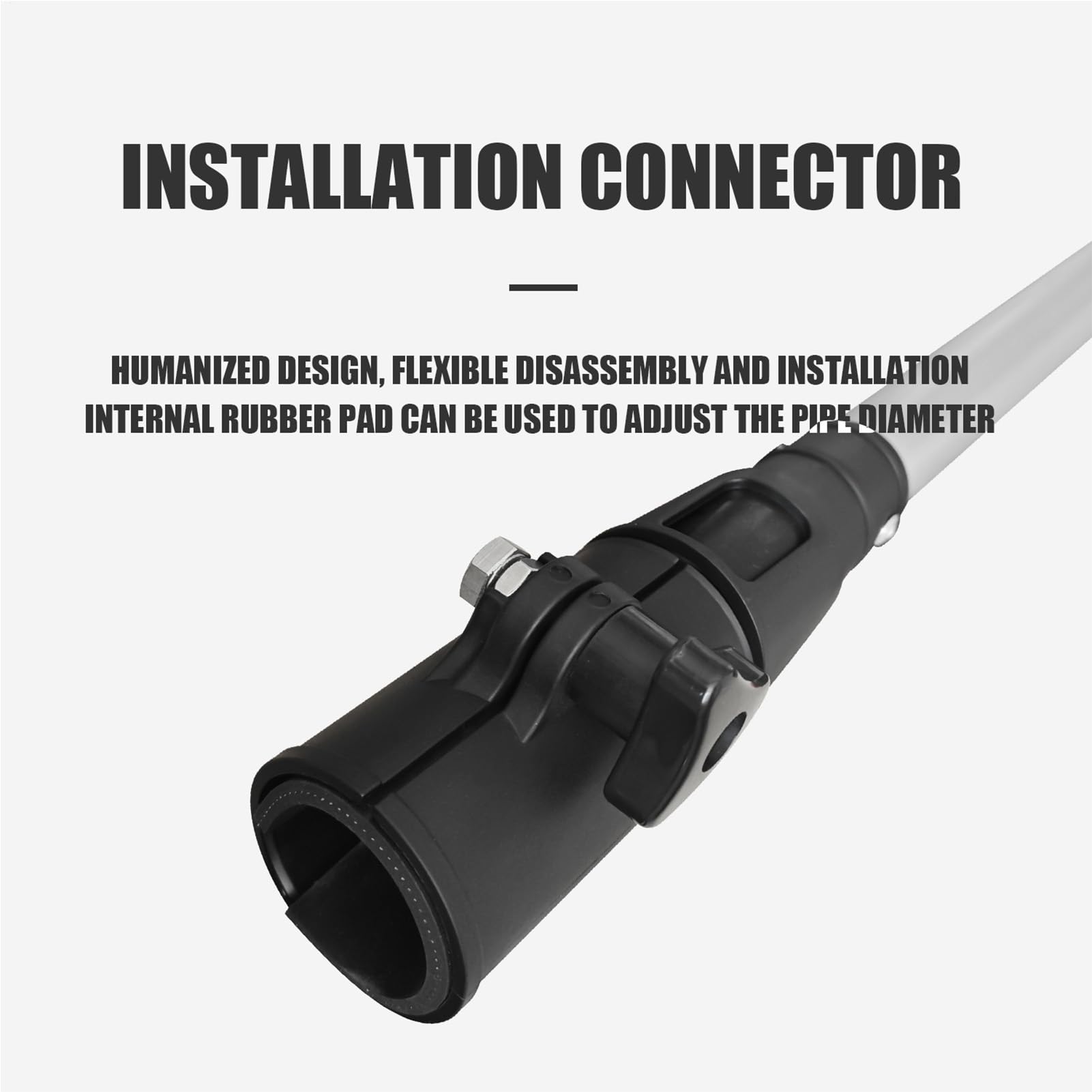 Alargador para manillar fueraborda – Extensión para barra de 60-100 cm, de mando universal para motor fueraborda, mango ergonómico antideslizante, resistente al agua salada, robusta | Mango D