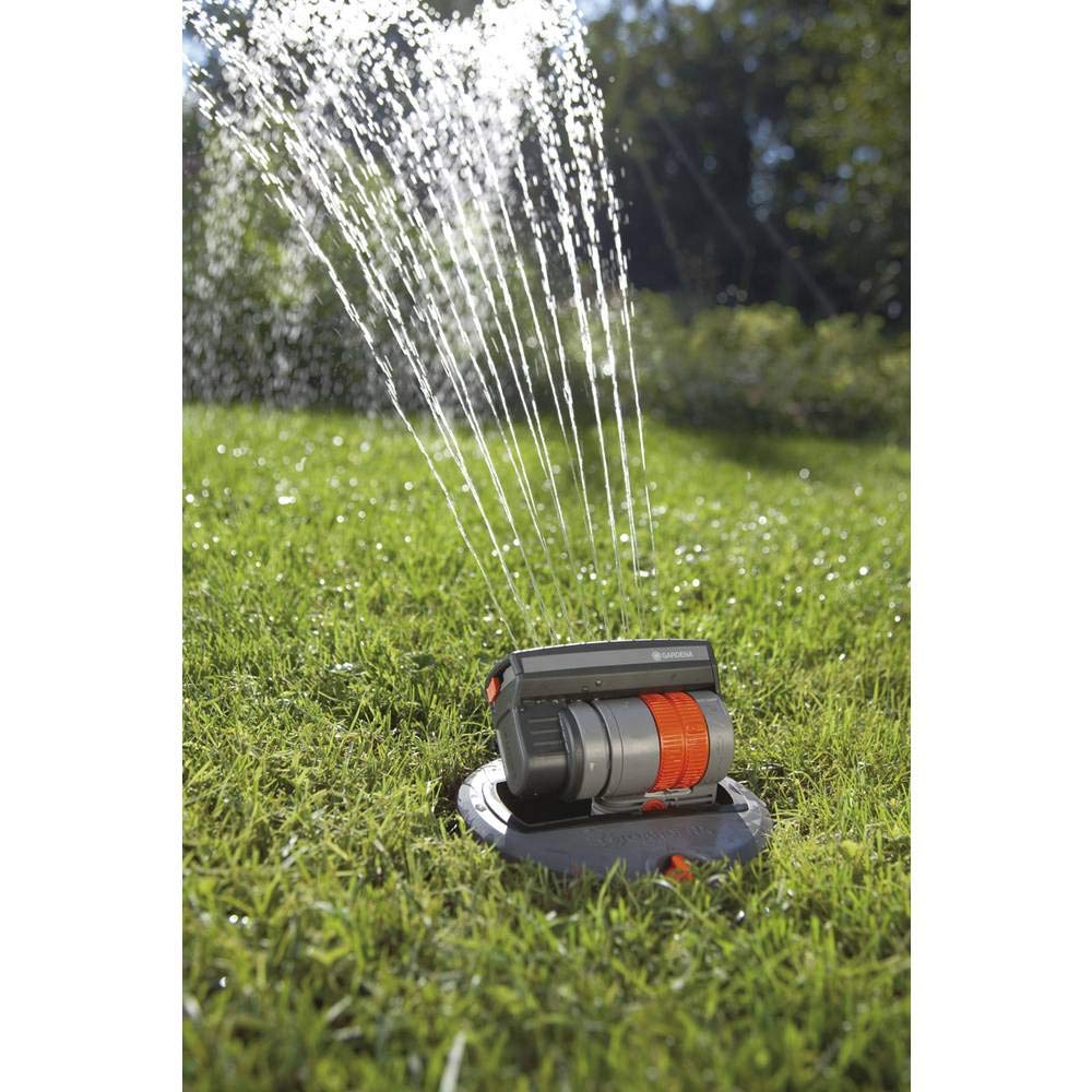 Irrigatore Pop-Up per Sistema Pop-Up Gardena Os 140: Sistema di Irrigazione per Superfici Quadrate e Rettangolari Max 140 Mq, Gittata 15 M (8220-29)