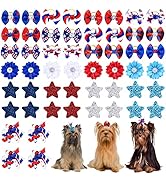 Piklodo Dog Hair Bows with Rubber Bands Dog Bows Dog Grooming Bows for Dog Puppy Rabbit Bunny Yor...