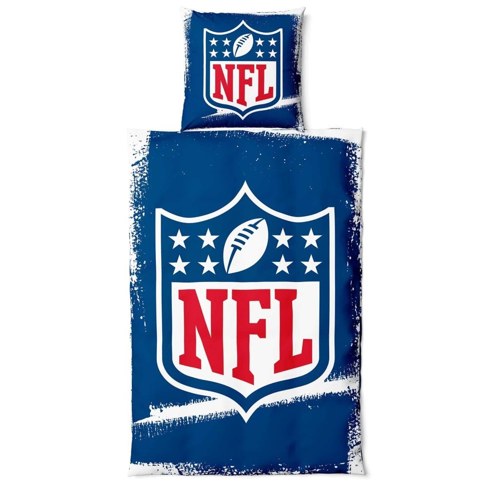 Parure de lit NFL Shield en coton, le cadeau idéal pour fan