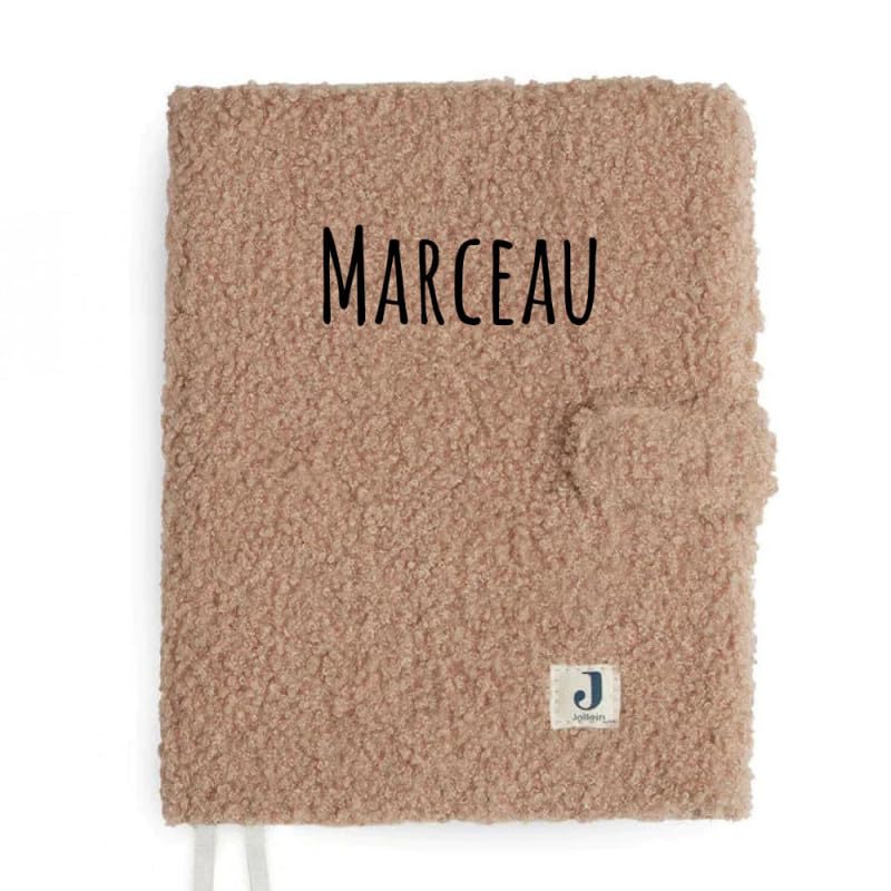 Ma Fabrique Perso - Protège carnet de santé bouclettes Biscuit - Personnalisable