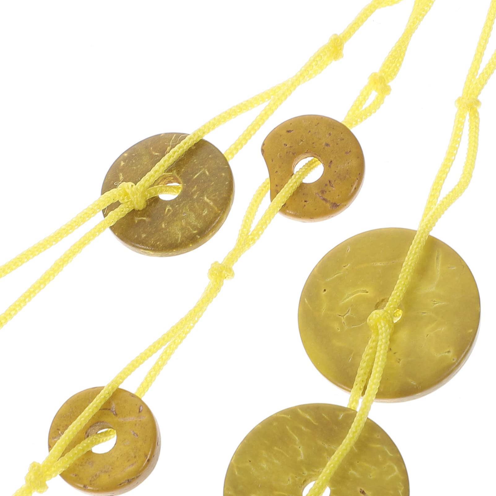 PRETYZOOM 5pezzi Collana Boho Legno Di Cocco Con Perline Per Donne Accessorio Moda Leggero e Resistente Per Spiaggia e Attività All Aperto