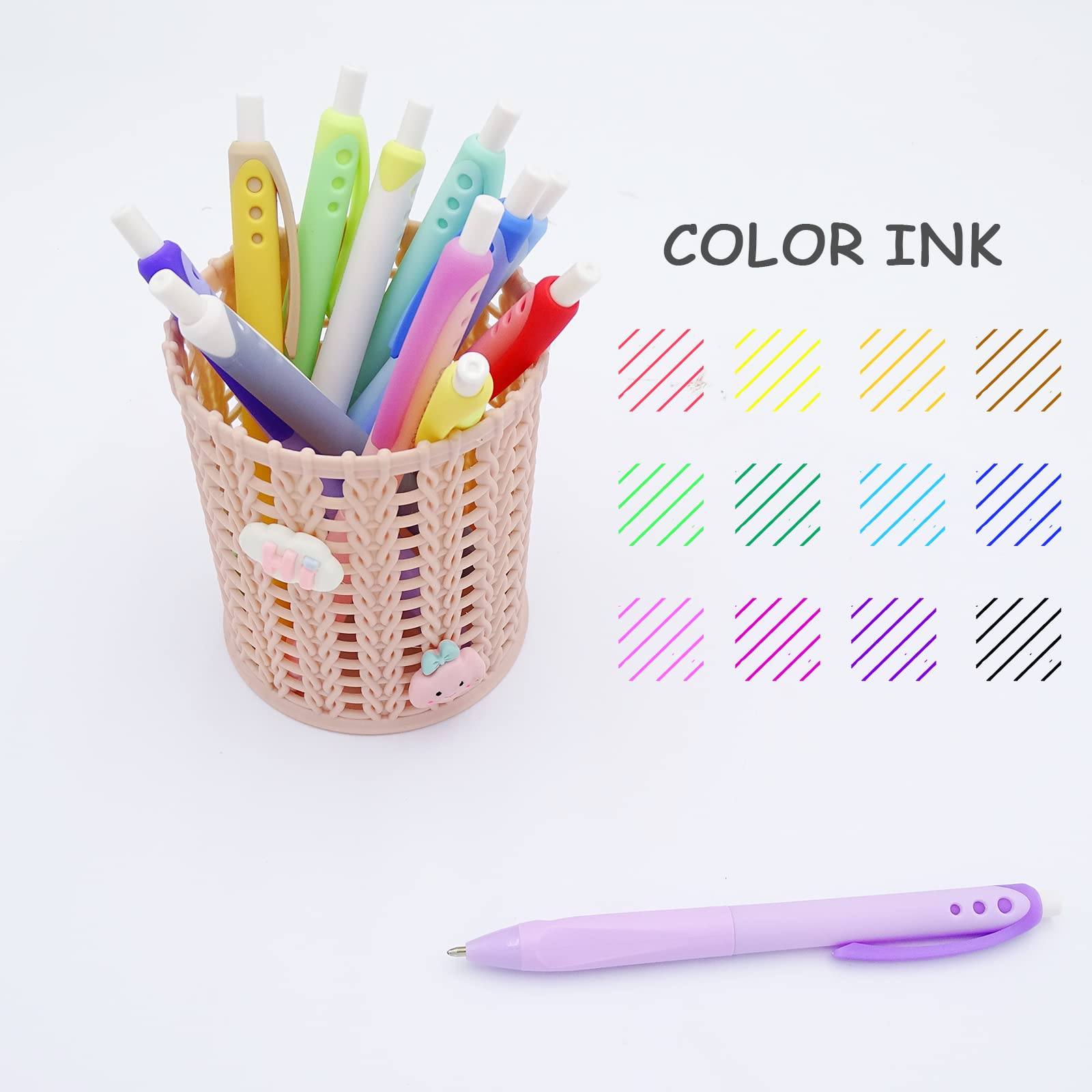 Snapklik.com : Assorted Colors Ballpoint Pens, Medium Point 1.0mm ...