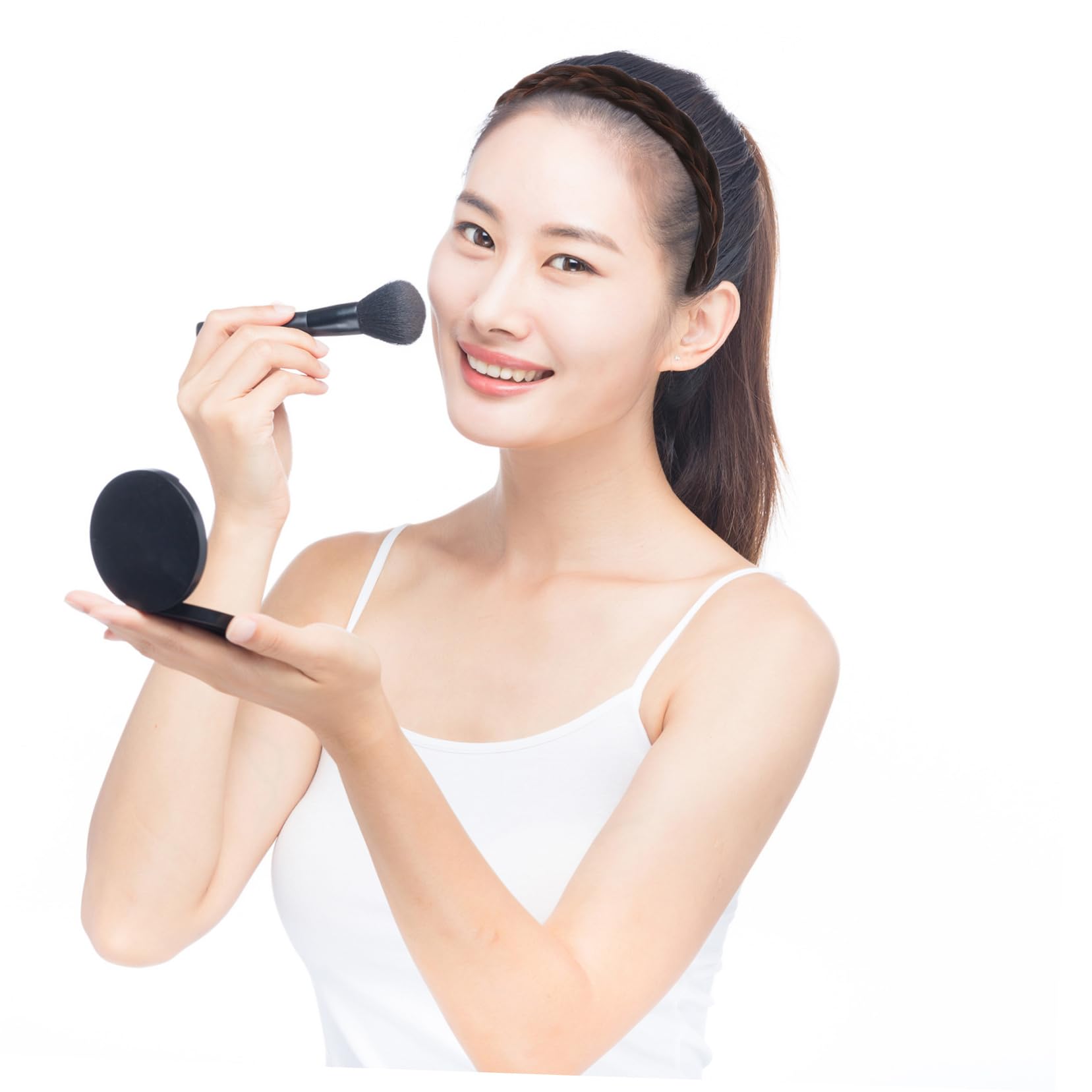POPETPOP 5pezzi Cerchietto Intrecciato Per Donne Con Design Naturale e Leggero Accessorio Multifunzionale Per Sport Makeup e Uso Quotidiano Parrucca Finta Profondità