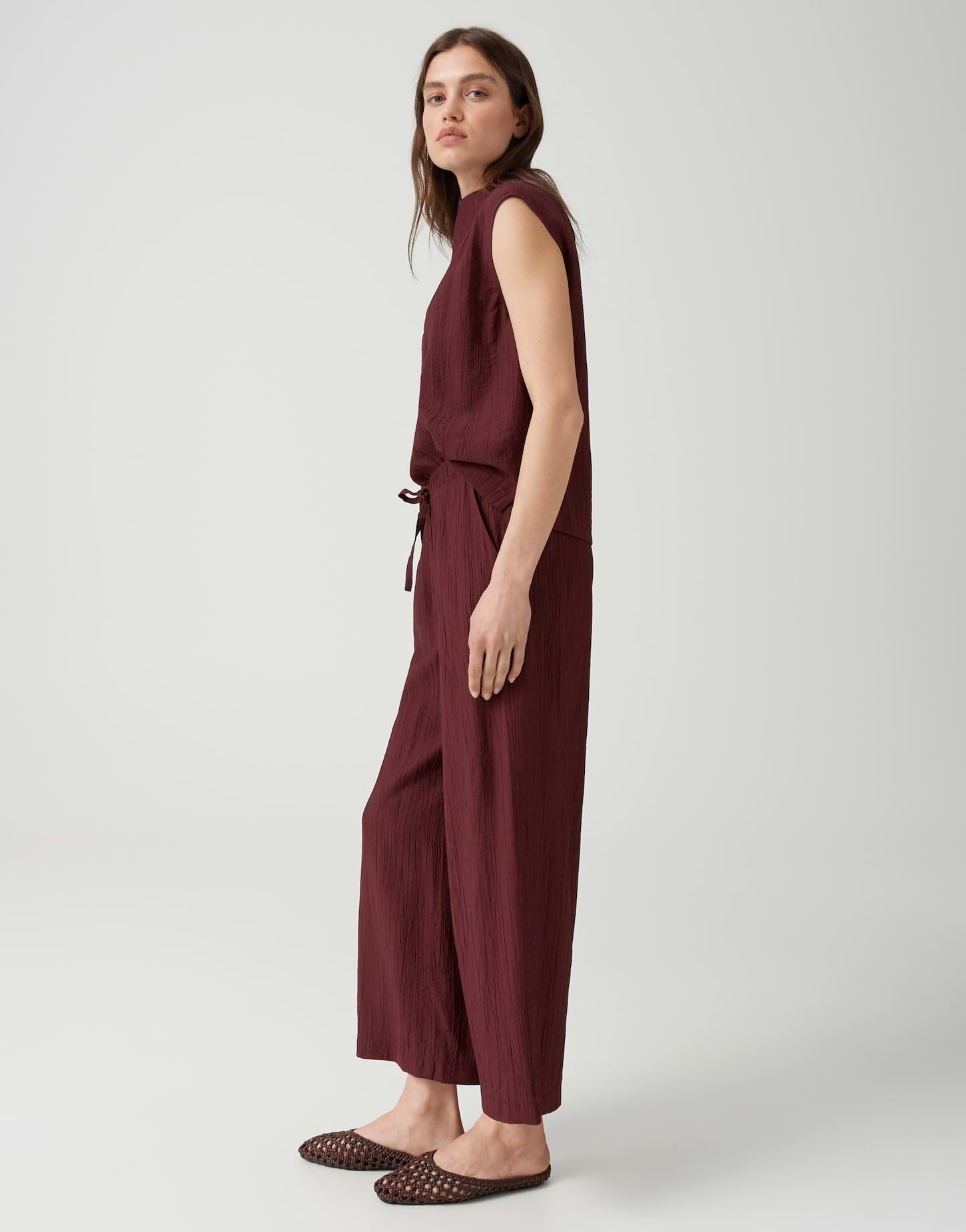 OPUS Damen Culotte | MAROU Crinkled Wide Leg mit flexiblen Komfortbund