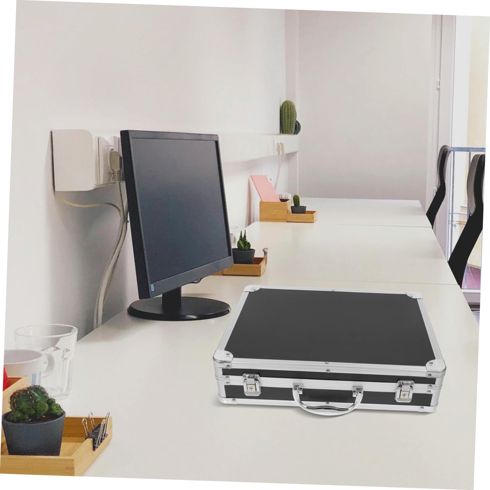 Homoyoyo Valigetta per Attrezzi Grande Capacità e Portatile in Lega di Alluminio per Design Antiurto per Workspace Professionali e Appassionati Fai-da-te