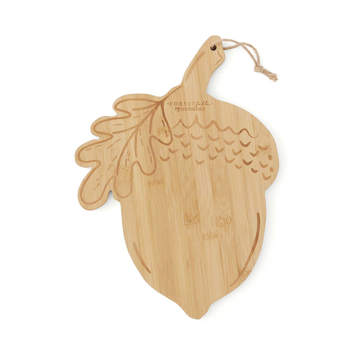 Cooksmart Forest Fable Acorn Shaped Bamboo Board