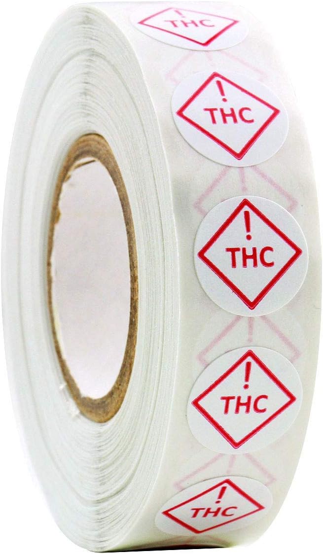 Colorado Recreational Universal Symbol Compliant Identification Labels - 1000 Stickers - .5โ Circle