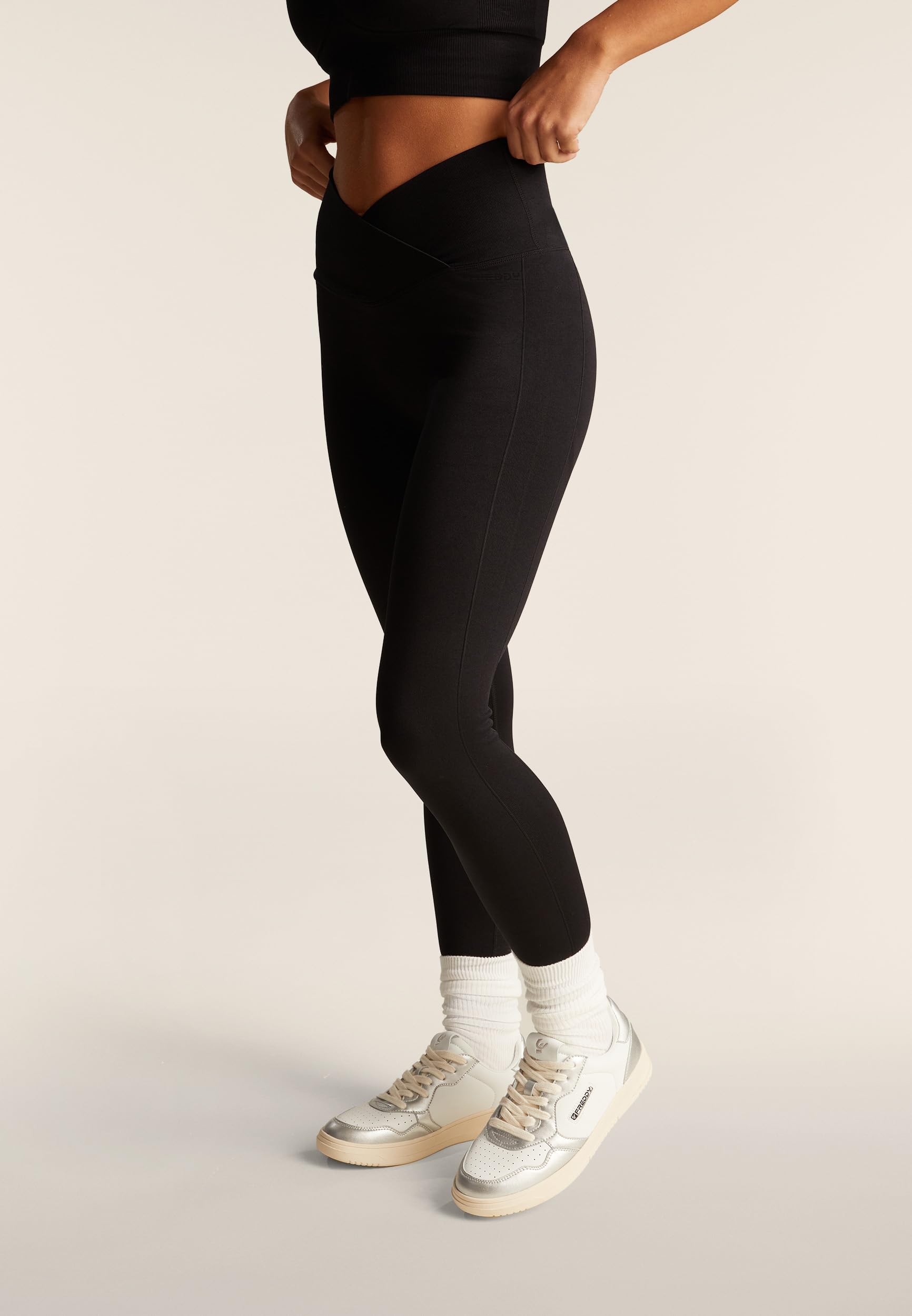FREDDY Bezszwowe legginsy o długości 7/8 cm, super wysoka talia
