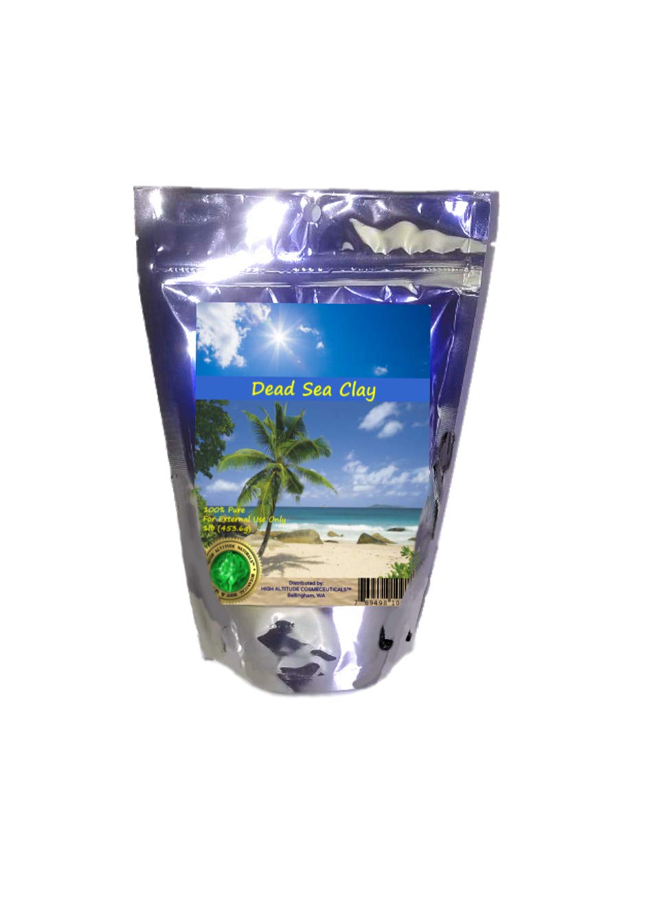 DEAD SEA CLAY- 1 pound - 100% Natural Spa Quality, Exfoliates, Reduces pores, Acne, Blackheads, Oily Skin, Body Wrap, Mud Pack, Face Mask