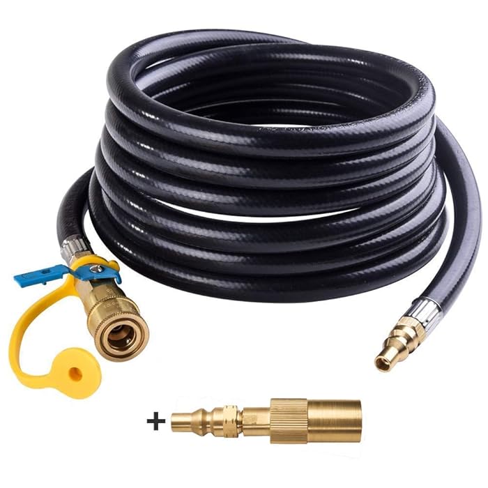 Buy SHINESTAR 12FT Quick Connect Propane Hose for RV to Grill, Comes