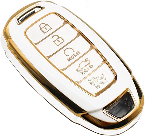 FEYOUN Funda para llavero compatible con Hyundai Palisade Elantra Smart 5 botones de TPU remoto sin llave, accesorios de carcasa de protecciĂłn, FEYOUN Funda para llavero compatible con Hyundai Palisade Elantra Smart 5 botones de TPU remoto sin llave, accesorios de carcasa de protecciĂłn,