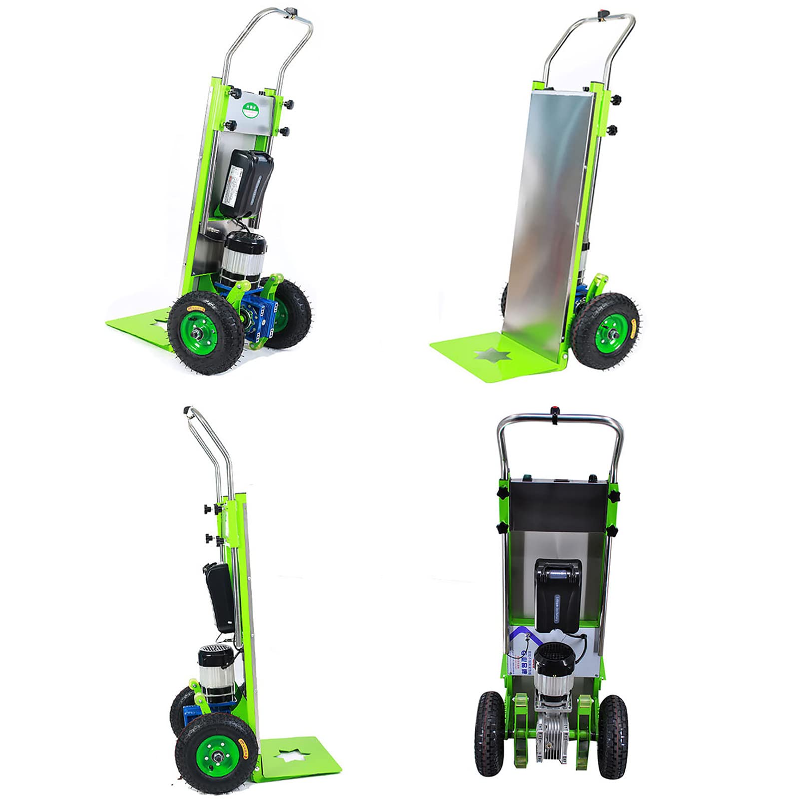 FAXIOAWA Montascale Elettrico/Porta Oggetti Pesanti, Veicolo di Trasporto a Risparmio di manodopera, Motore brushless da 800 W, Carico da 320 kg, Batteria Staccabile da 48 V, Scale su e Giù