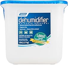 Camco Moisture Absorber Bucket - Features Fast-Acting Moisture-Absorbing Agent - No-Fragrance Beads – Use with RV Storage, Camper Organization & More (44282)