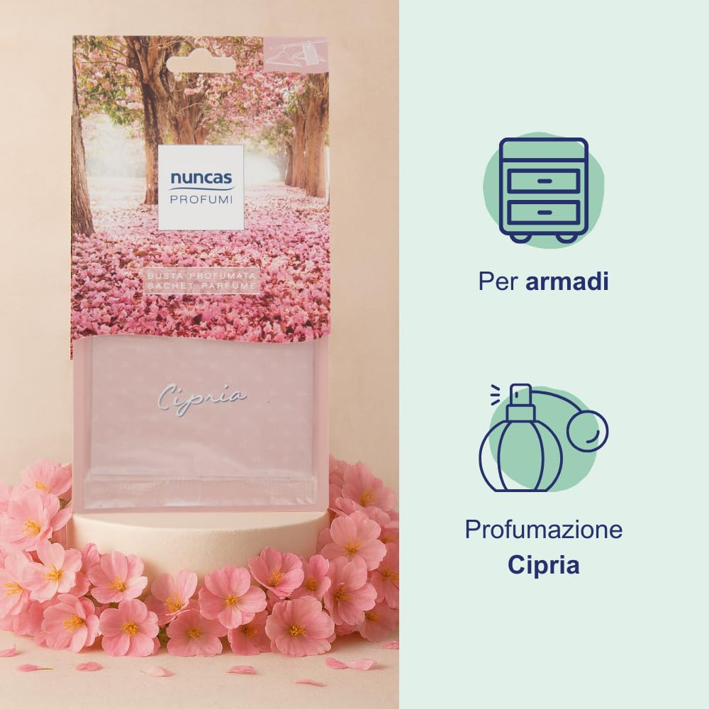 Nuncas Buste Profumate - per Armadi - Cipria - 1 Pezzo