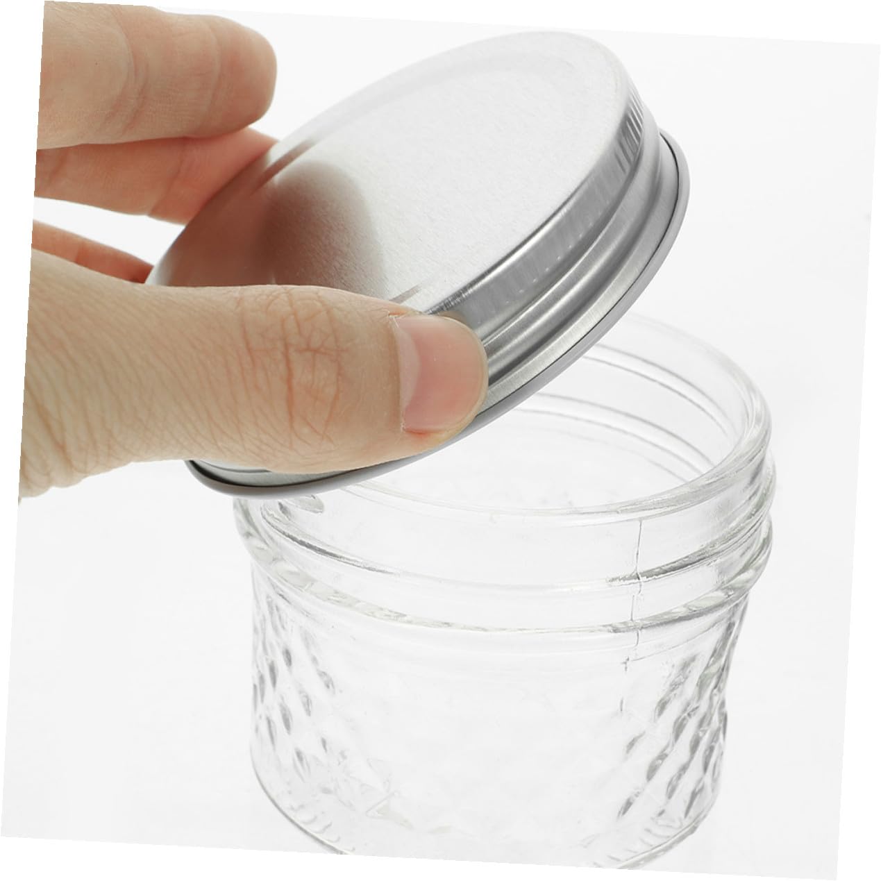 TOYANDONA Barattolo Coperchio Barattolo per Conserve Contenitore di Vetro Riutilizzabile Sigillato per Dolci e Sciroppo Facil Pulire Conservare